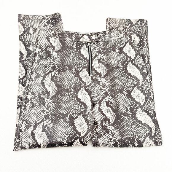 Urban Outfitters Snakeskin Patterned Printed Pants Straight Leg Size 8 - Picture 4 of 8